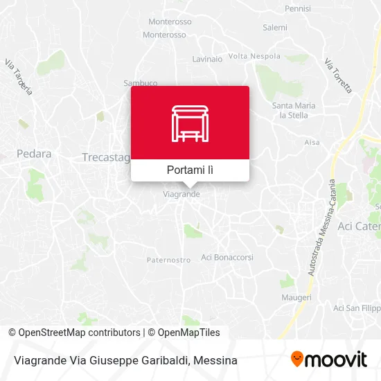 Mappa Viagrande Via Giuseppe Garibaldi