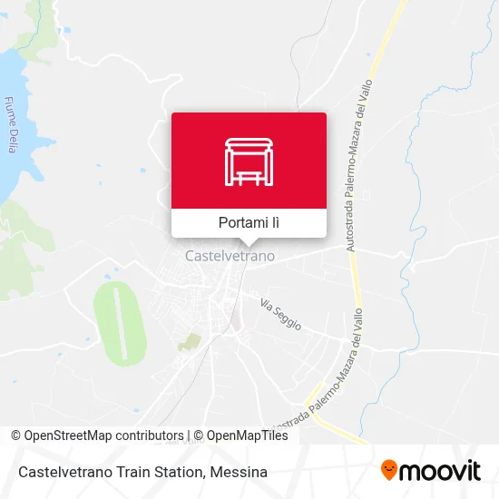 Mappa Castelvetrano Train Station