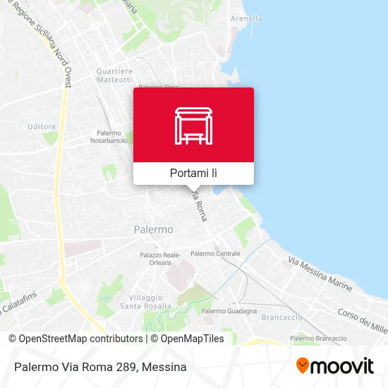 Mappa Palermo Via Roma 289