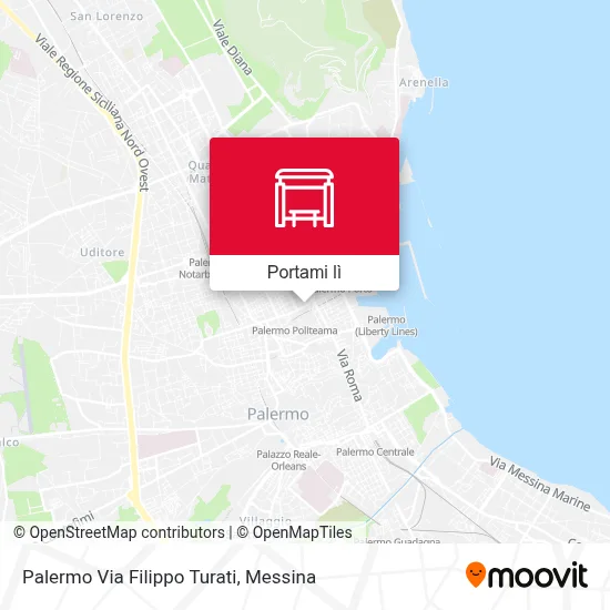 Mappa Palermo Via Filippo Turati