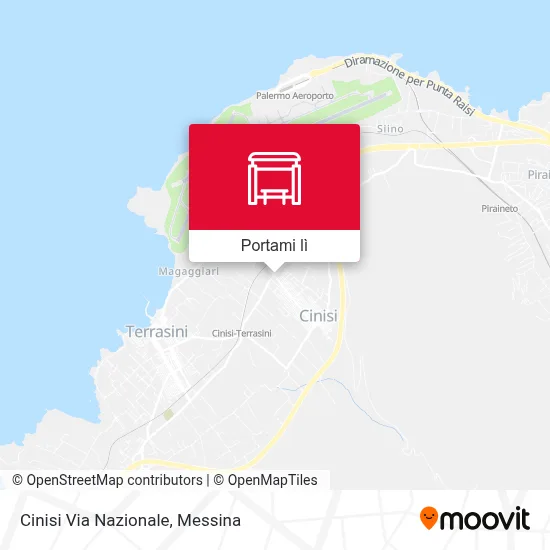 Mappa Cinisi Via Nazionale