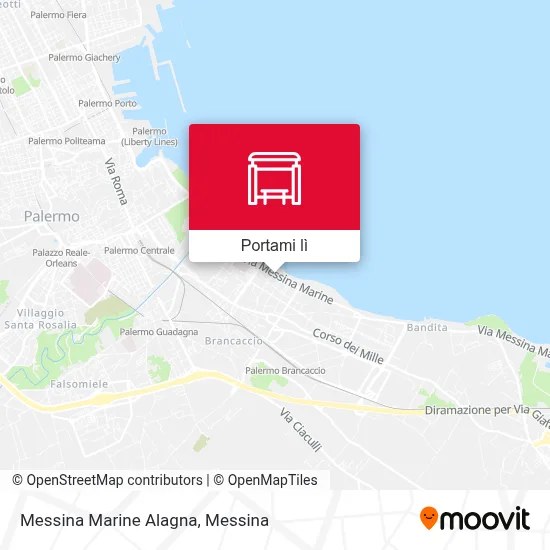 Mappa Messina Marine Alagna
