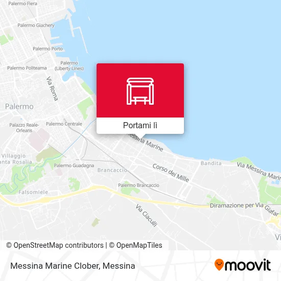 Mappa Messina Marine Clober