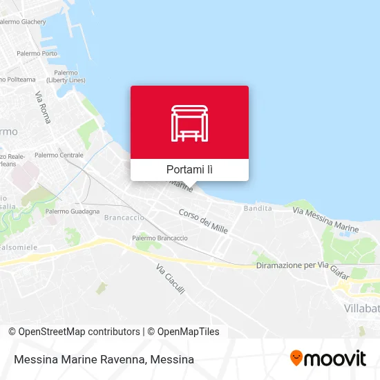 Mappa Messina Marine Ravenna