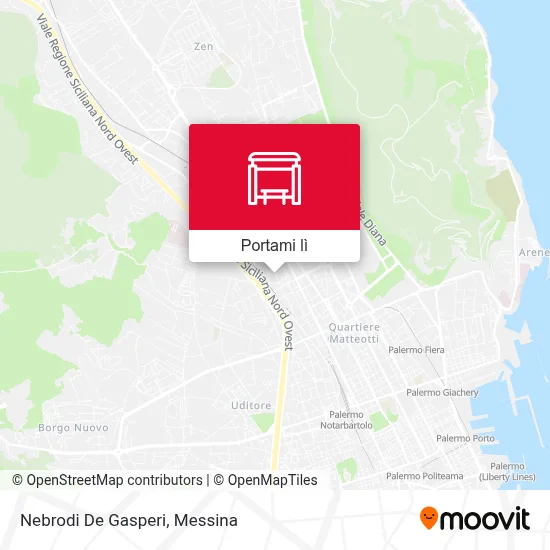 Mappa Nebrodi De Gasperi