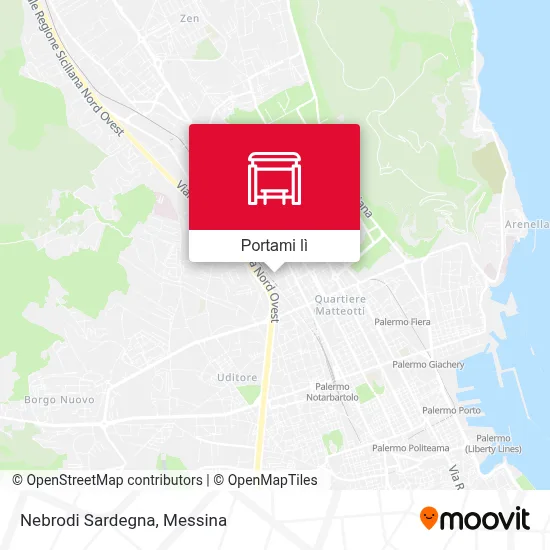 Mappa Nebrodi Sardegna