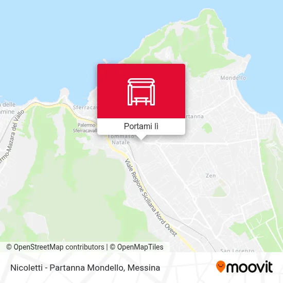 Mappa Nicoletti - Partanna Mondello