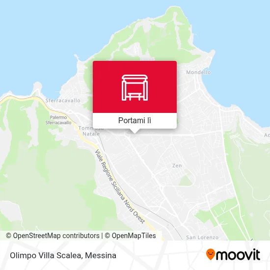 Mappa Olimpo Villa Scalea