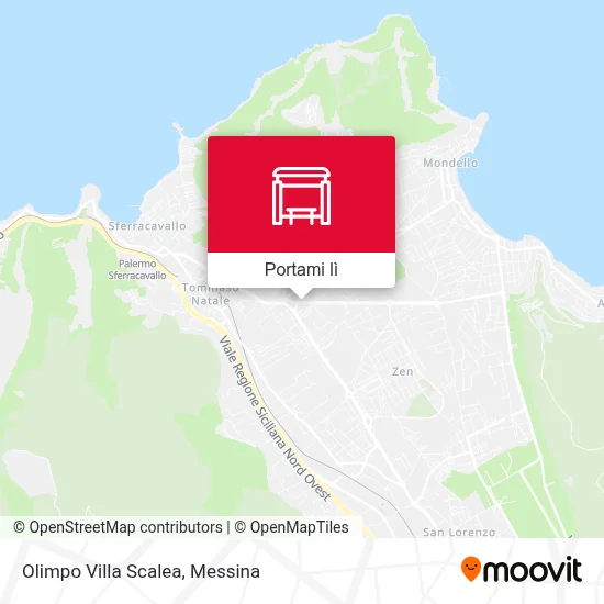 Mappa Olimpo Villa Scalea