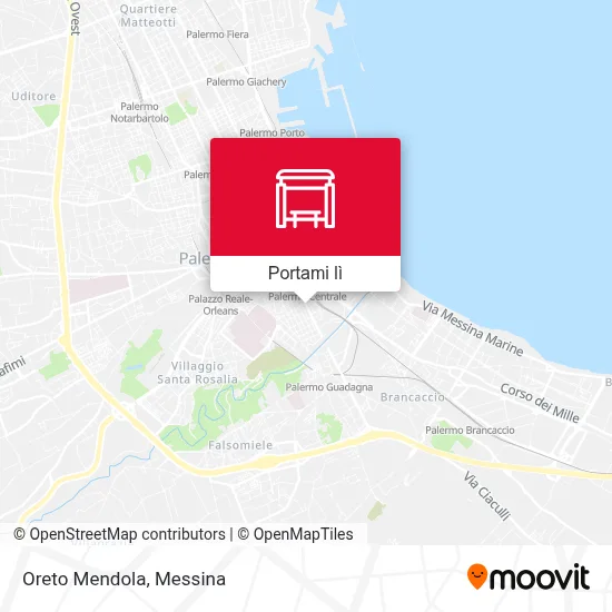 Mappa Oreto Mendola