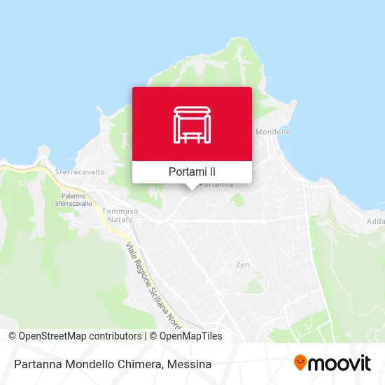Mappa Partanna Mondello Chimera