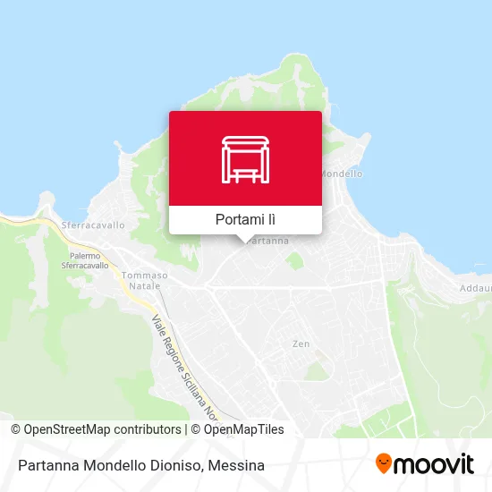 Mappa Partanna Mondello Dioniso