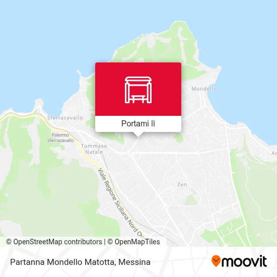 Mappa Partanna Mondello Matotta