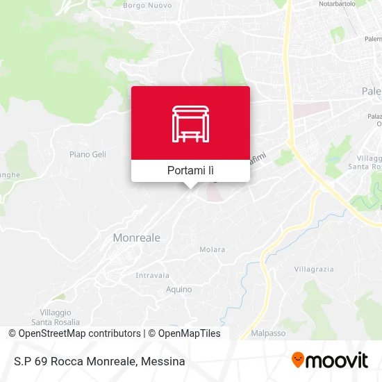 Mappa S.P 69 Rocca Monreale