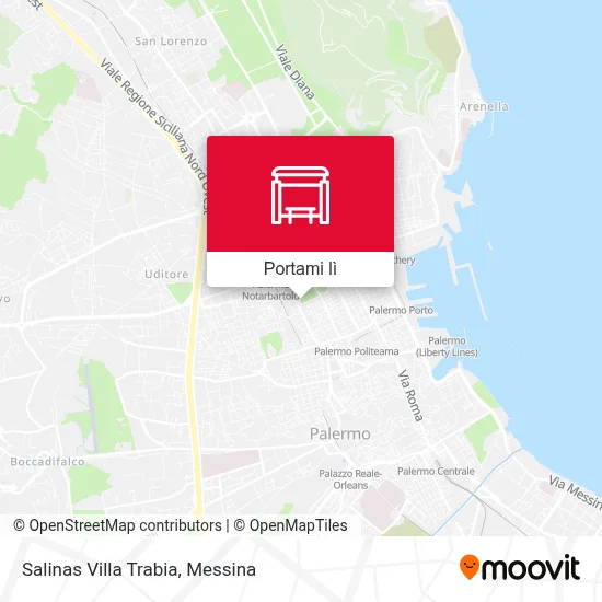 Mappa Salinas Villa Trabia
