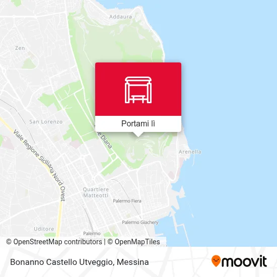 Mappa Bonanno Castello Utveggio