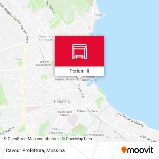 Mappa Cavour Prefettura