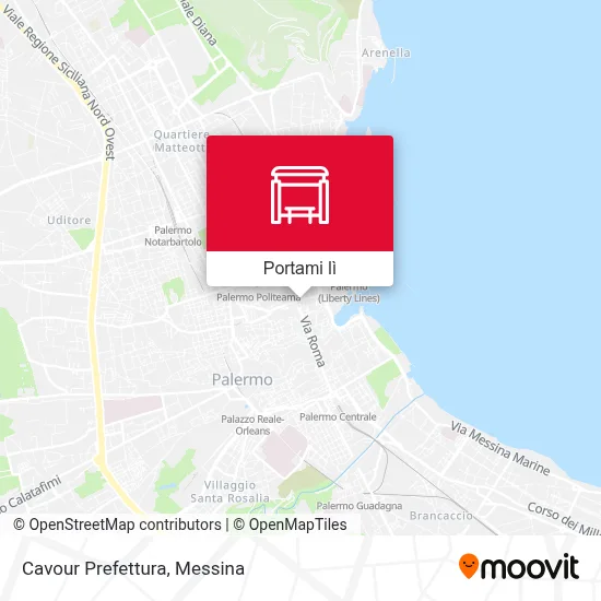 Mappa Cavour Prefettura