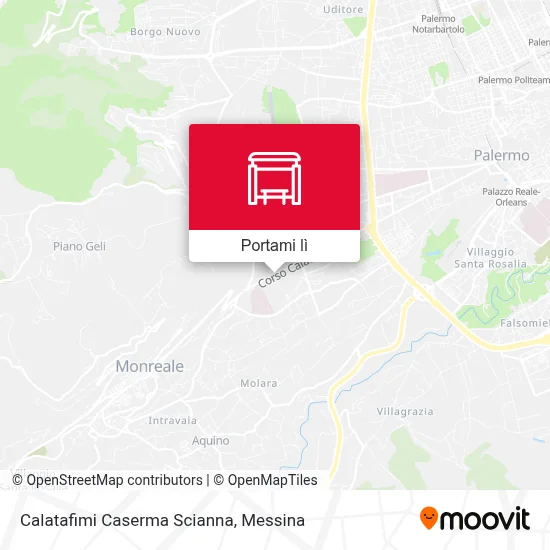 Mappa Calatafimi Caserma Scianna