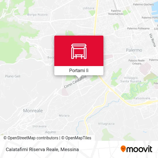 Mappa Calatafimi Riserva Reale