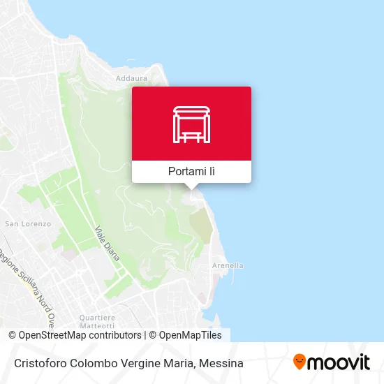Mappa Cristoforo Colombo Vergine Maria