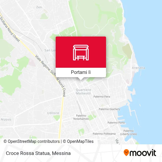 Mappa Croce Rossa Statua