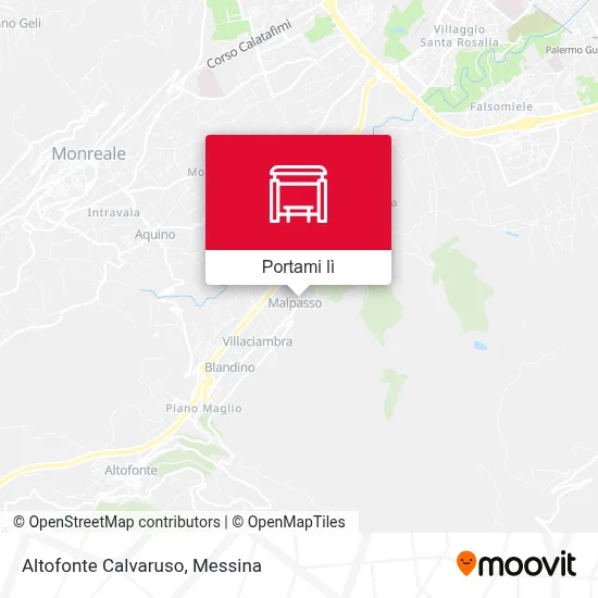 Mappa Altofonte Calvaruso