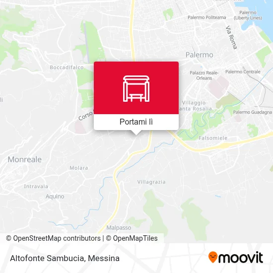 Mappa Altofonte Sambucia