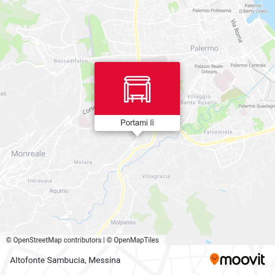 Mappa Altofonte Sambucia