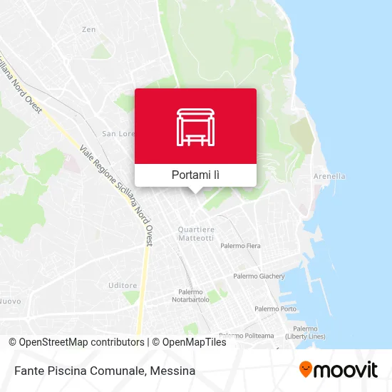 Mappa Fante Piscina Comunale