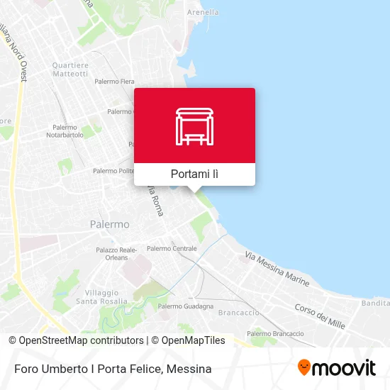 Mappa Foro Umberto I Porta Felice