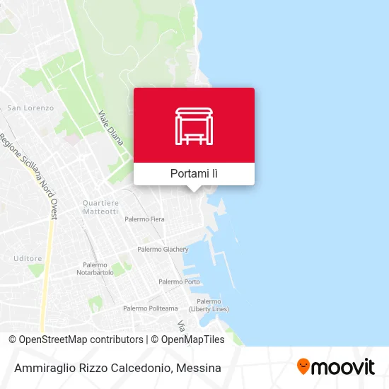 Mappa Ammiraglio Rizzo Calcedonio