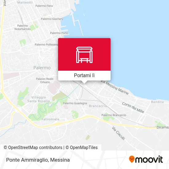 Mappa Ponte Ammiraglio