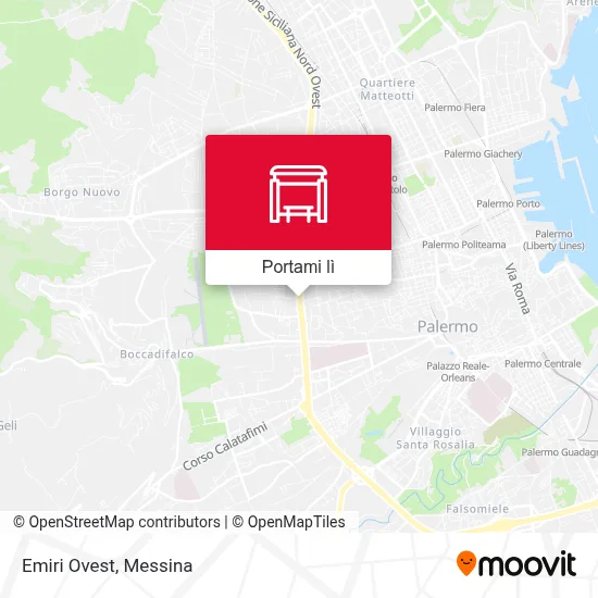 Mappa Emiri Ovest