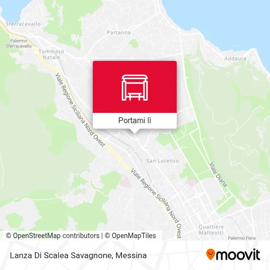 Mappa Lanza Di Scalea Savagnone