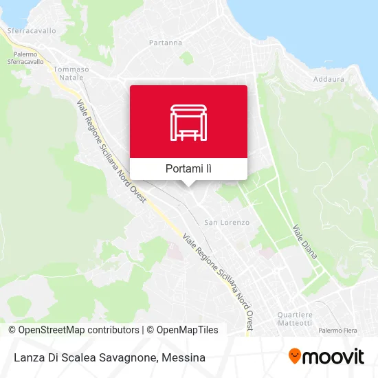 Mappa Lanza Di Scalea Savagnone