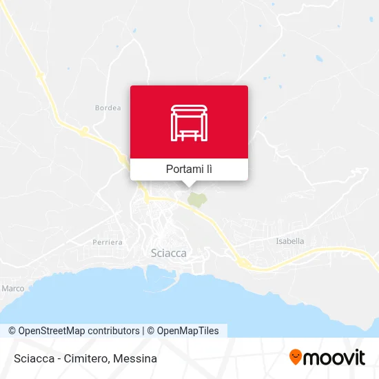 Mappa Sciacca - Cimitero