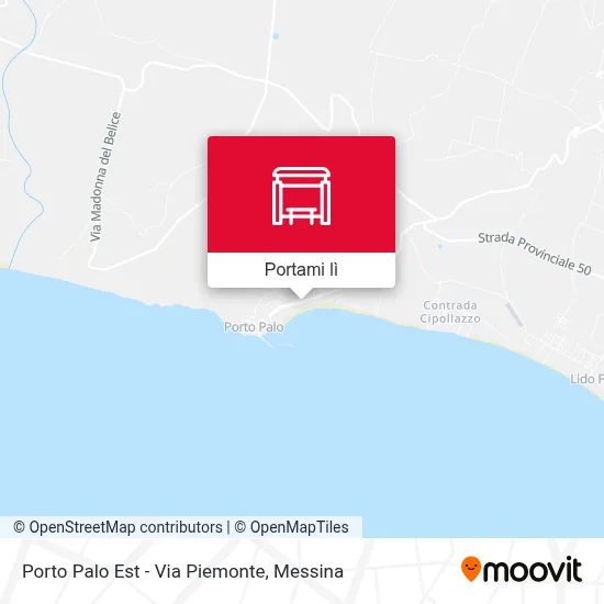 Mappa Porto Palo Est - Via Piemonte