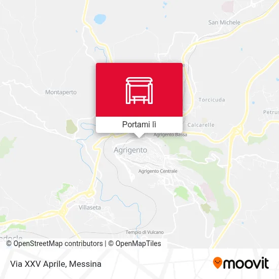 Mappa Via XXV Aprile