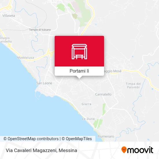Mappa Via Cavaleri Magazzeni