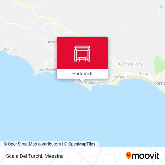 Mappa Scala Dei Turchi