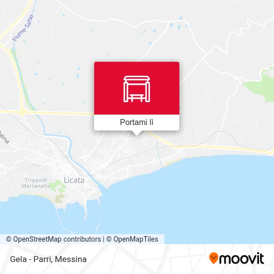Mappa Gela - Parri