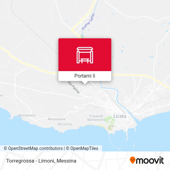 Mappa Torregrossa - Limoni