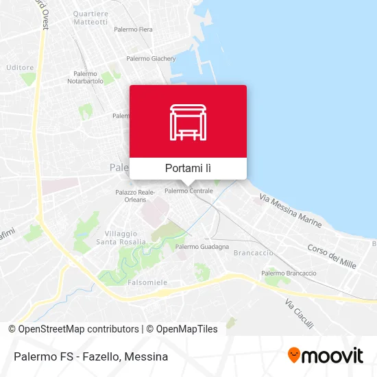 Mappa Palermo FS - Fazello