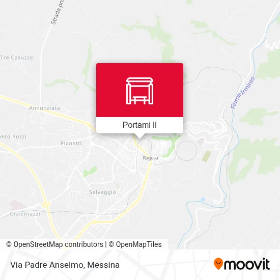 Mappa Via Padre Anselmo