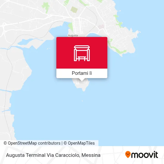 Mappa Augusta Terminal Via Caracciolo