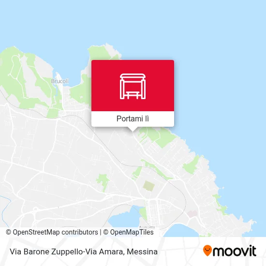 Mappa Via Barone Zuppello-Via Amara