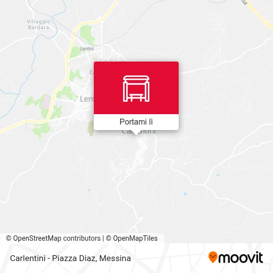 Mappa Carlentini - Piazza Diaz