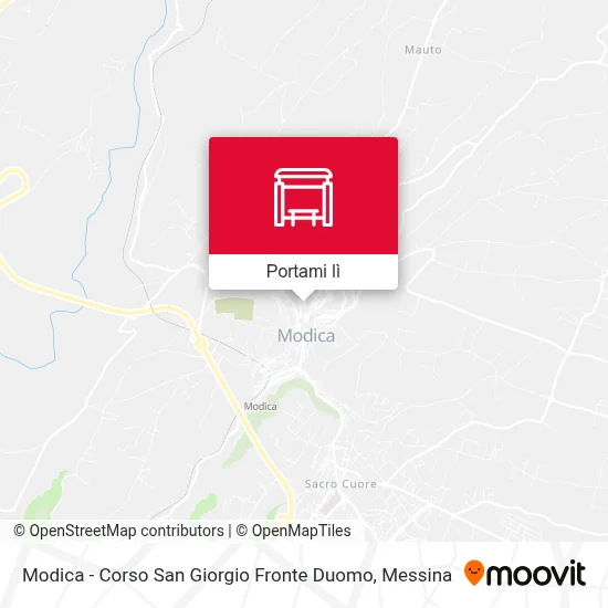 Mappa Modica - Corso San Giorgio Fronte Duomo