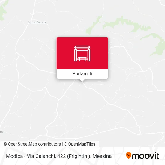 Mappa Modica - Via Calanchi, 422 (Frigintini)